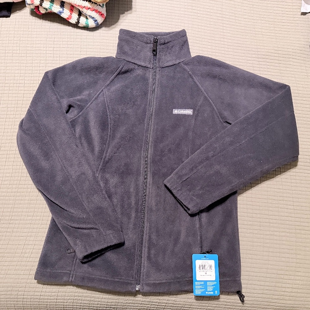 Columbia Fleece Jacket - Black - Size Medium